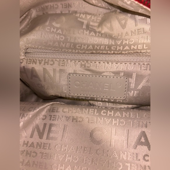 Chanel Chocolate Bar Canvas Handbag - Picture 6 of 10